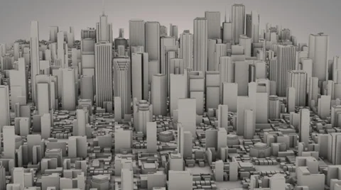 High rotation over a random City Stock Footage 39018142