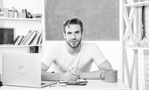 High school and university. Programming web development. Digital technology Stock Photos