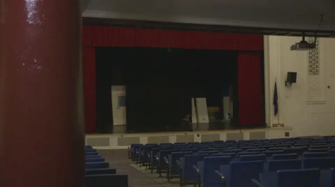 High School Auditorium Stock Footage 55681646