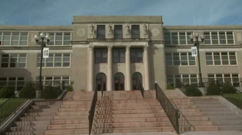 High School Building 1 Stock Footage 22333542