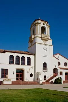 High School Building 库存照片