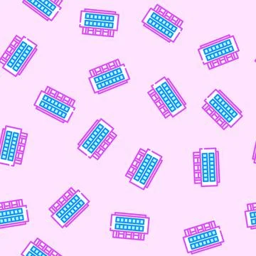 High school building vector seamless pattern Ilustración de archivo