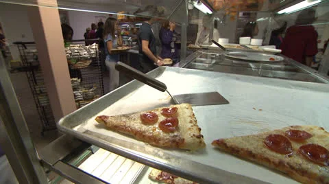 High School Cafeteria 2 Stock Footage 22843870