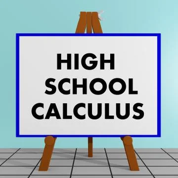 High School Calculus concept 스톡 일러스트