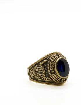 High School class ring2 Foto stock