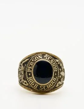 High School class ring3 Foto stock