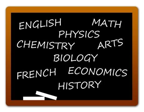 High school classes Stock Illustration