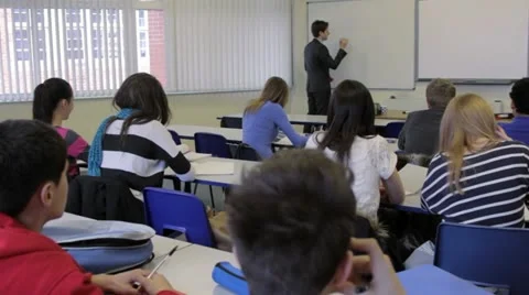 High school classroom Stock Footage 22636839