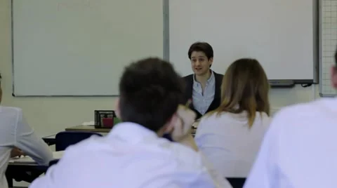 High school classroom Stock Footage 22667174