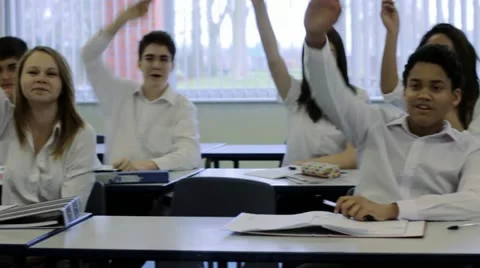 High school classroom Stock Footage 22667187