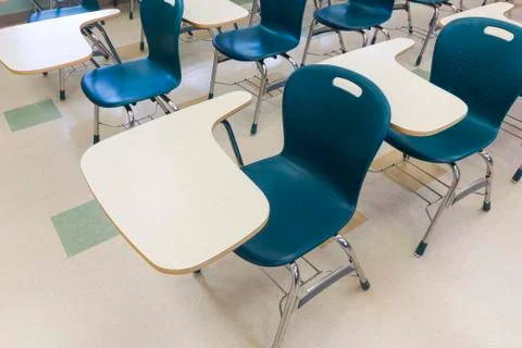 High School Desks Stock Photos