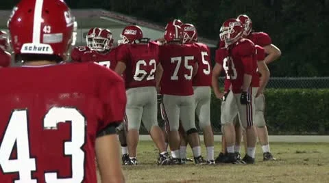 High School Football Stock Footage