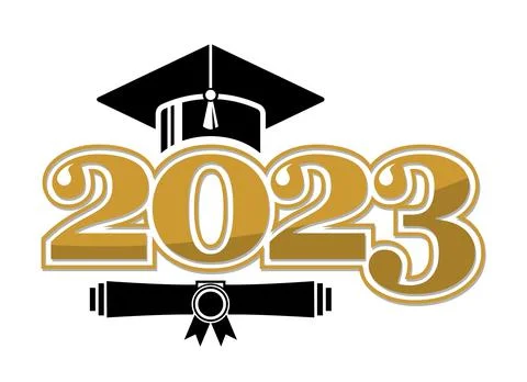 High school graduate class Stock Illustration