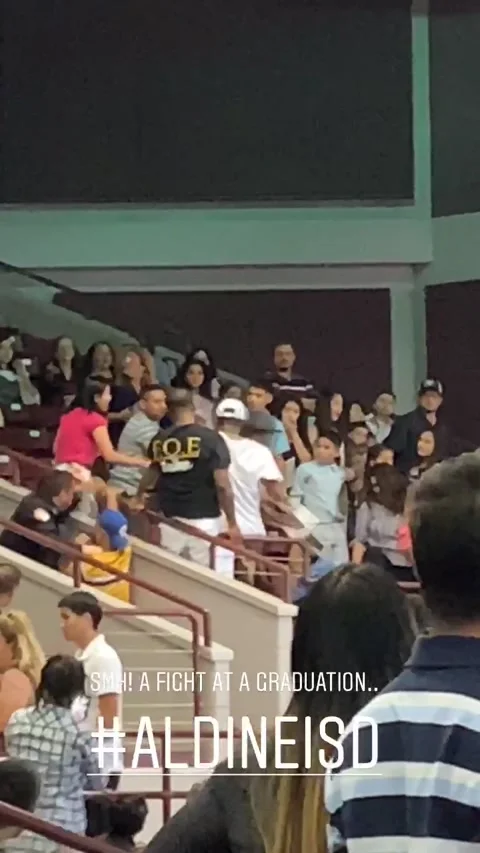 High School Graduation Interrupted By Altercation, Houston, Texas, USA - 30 May  Stock Footage 205218153