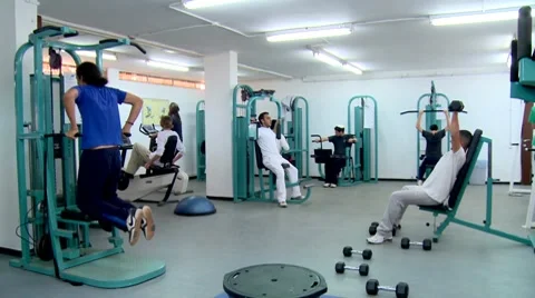 High school gym Video stock 9643148