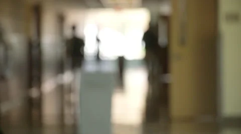 High school Hallway Blurred 스톡 동영상 37391776