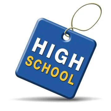 High school Stock Illustration
