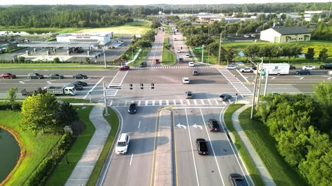 High School Intersection Stock Footage 249396832