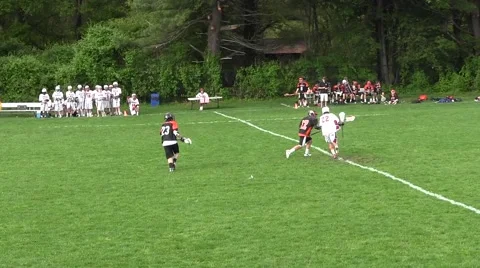 High School Lacrosse Game Part 8 Stock Footage 47974725