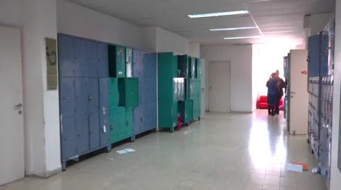High school lockers Stock-Footage 35167152