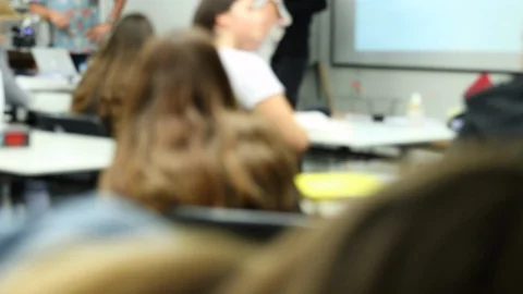 High School Math Class - Student POV 1 Stock Footage 116752635