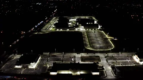 High School night shot 2 Stock Footage 103233020
