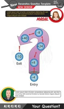 High school, numerical lessons, verbal lessons Stock Illustration