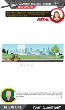 High school, numerical lessons, verbal lessons Stock Illustration