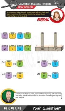 High school, numerical lessons, verbal lessons Stock Illustration