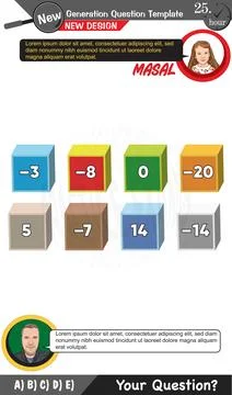 High school, numerical lessons, verbal lessons Stock Illustration