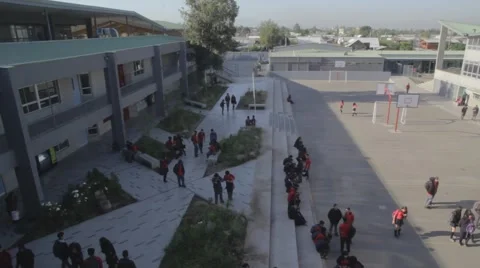 High School Playground Stock Footage 46412553