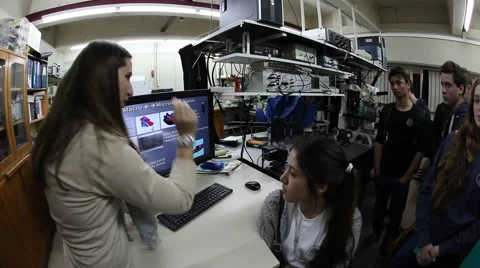 High School Pupils Experience Science during conference Video stock 47820225