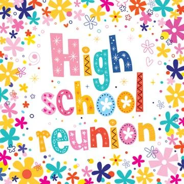High school reunion Stock Illustration