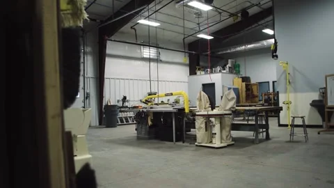 High School Shop Room - Empty Video stock 253194333