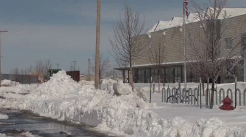 High School Snow Stock Footage 36274139