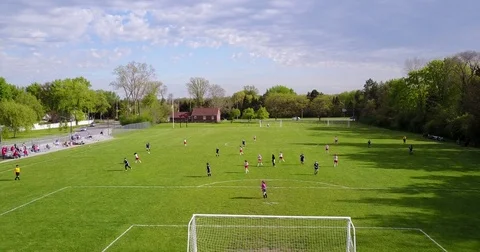 High School Soccer Game 库存影片 79888456