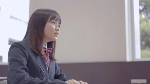 High School Student Interview Scene Stock Footage 332750066