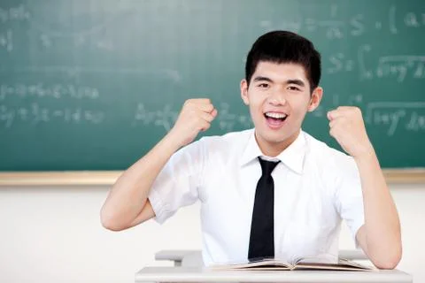 High school students face Stock Photos