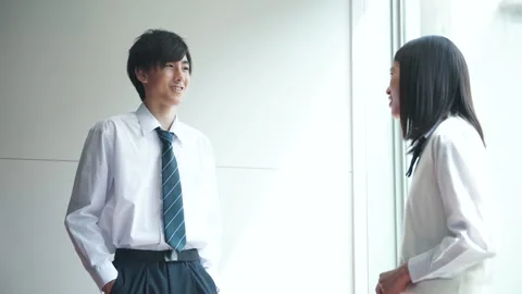 High school students having conversation Video stock 160138633