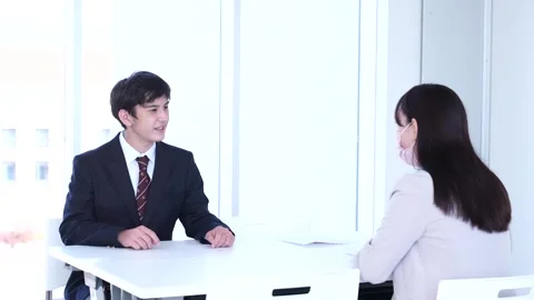 High School Students in Interviews Stock Footage 332751644