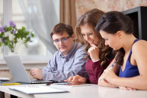 High-school students Stock Photos