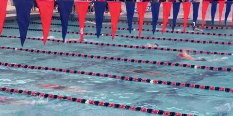 High School Swimming Meet Video stock 239086360