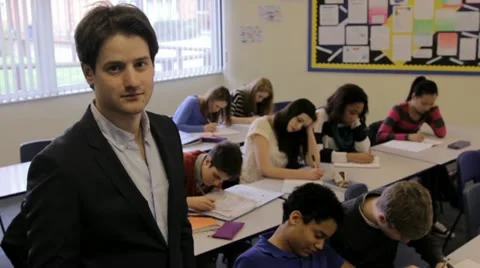 High school teacher Stock Footage 22666876