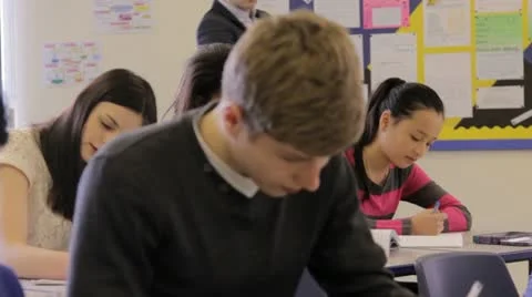High school teaching Stock Footage 22666844