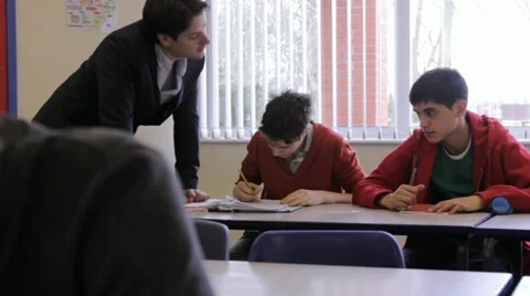 High school teaching Stock Footage 22666855
