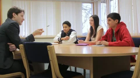 High school tutorial Stock Footage 22667012