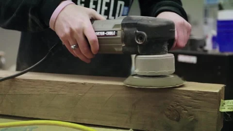 High Schooler in Shop Class - Slowmotion Video stock 253201550