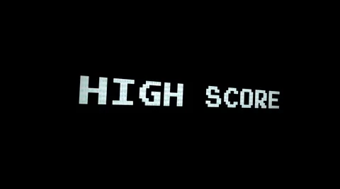 High Score - Angled Arcade game screen - Motion Graphic Loop Stock Footage 45552468
