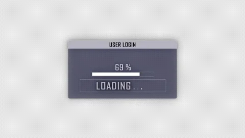 HIGH SCORE Glitch Text and User Login Interface on Alpha Channel Video stock 297472921