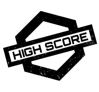 High Score rubber stamp Stock Illustration